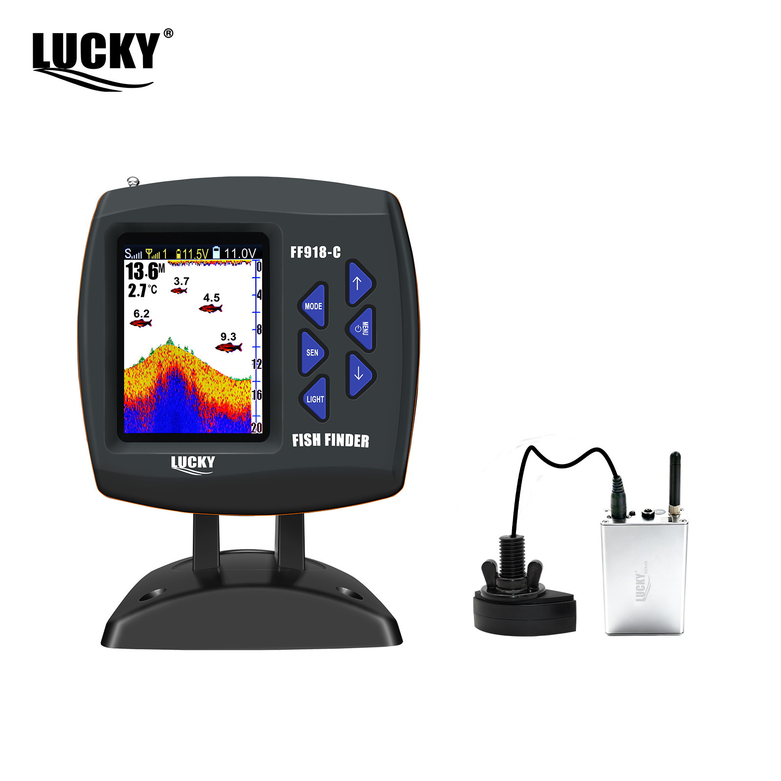 Fish Finder Portable - 럭키 FF918 무선 원격 조종 보트