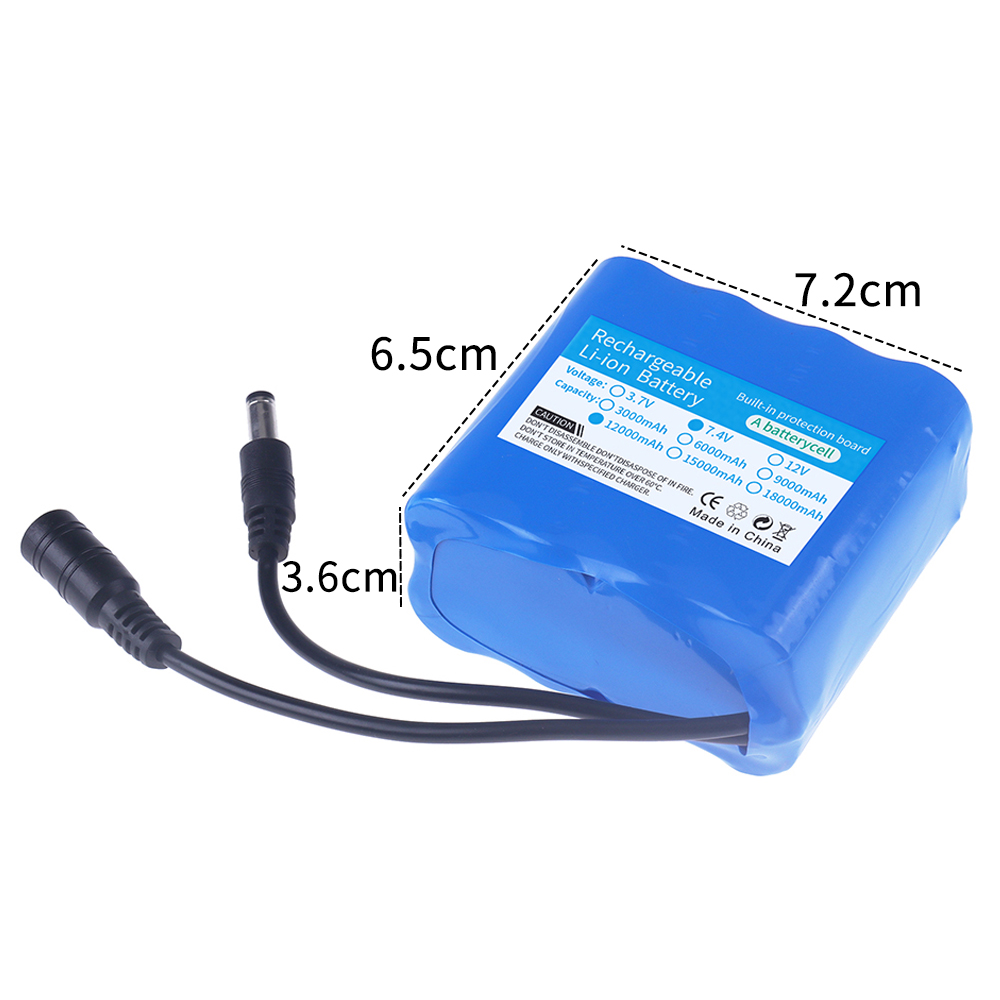 2S4P 18650 리튬 배터리 7.4V 12000mA - Fish Finder Battery 리뷰 및 가격