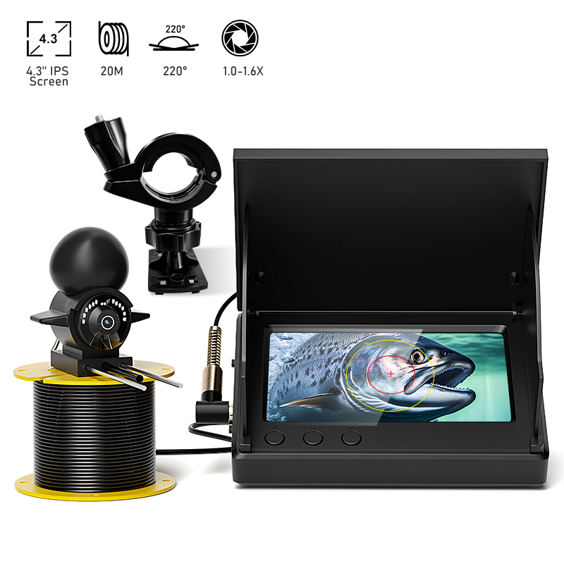 4.3인치 LCD 휴대용 어군탐지기, 20m 수중 카메 - Fishing Depth Finder 리뷰 및 가격