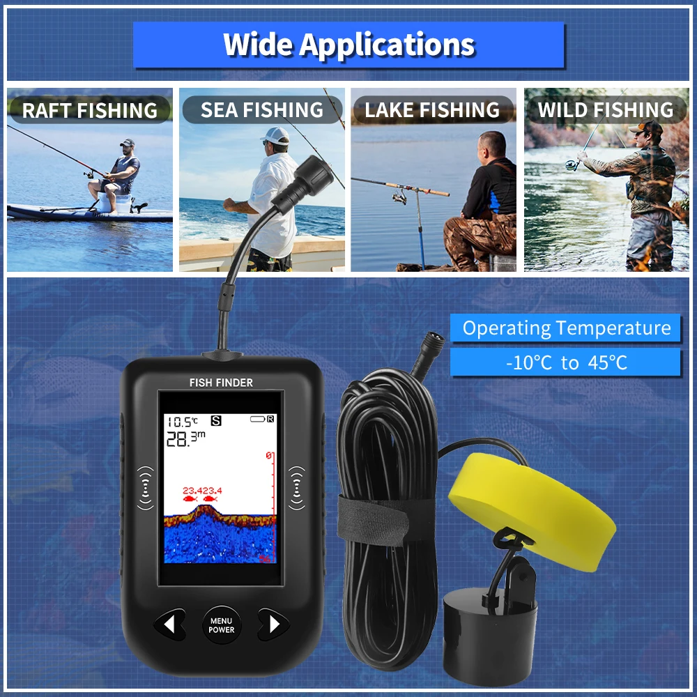 에르창 XF03 어군탐지기 45도 100M 휴대용 어군 - Fishing Depth Finder 리뷰 및 가격